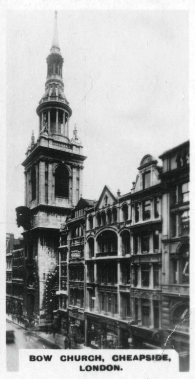 Bow Church, Cheapside, London, um 1920er von Unbekannt