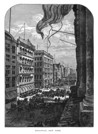 Broadway, New York, 19. Jahrhundert von Unbekannt