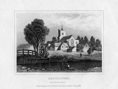 Broxbourne, Hertfordshire, Mitte des 19. Jahrhunderts von Unbekannt