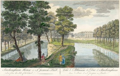 Buckingham Palace im St. James Park, London, 1750 von Unbekannt
