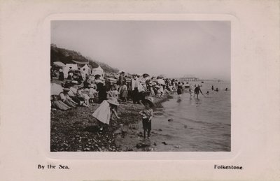Am Meer, Folkestone, spätes 19. - frühes 20. Jahrhundert von Unbekannt