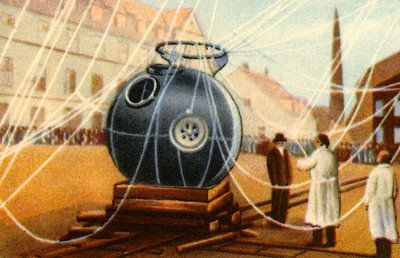 Kabine des Höhenforschungsballons von Piccard, 1931, 1932 von Unbekannt