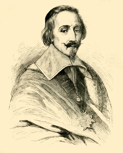 Kardinal Richelieu, ca. 1620-1630, 1890 von Unbekannt