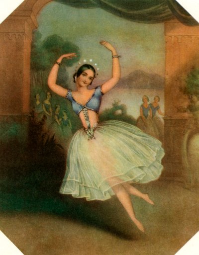 Carlotta Grisi in La Peri von Unbekannt