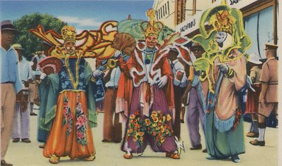 Karneval, Trinidad, B.W.I., um 1940er Jahre von Unbekannt
