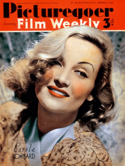 Carole Lombard 1908-1942, amerikanische Schauspielerin, 1940 von Unbekannt