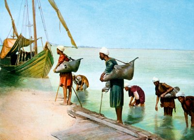 Wasser tragen, Luxor, Ägypten, 20. Jahrhundert von Unbekannt