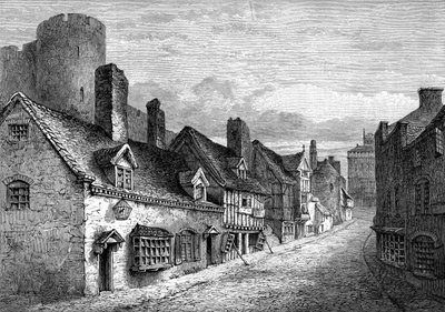 Burg Tor, Shrewsbury, Shropshire, 1893 von Unbekannt