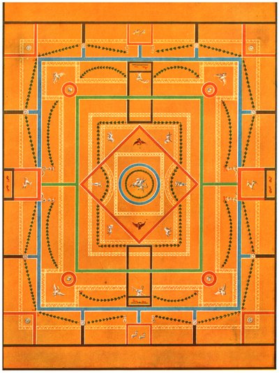Deckendekoration, Pompeji, Italien, 1928 von Unbekannt
