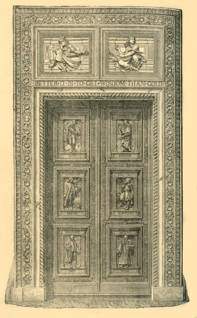 Zentrale Tür, South Kensington Museum, um 1860er Jahre von Unbekannt