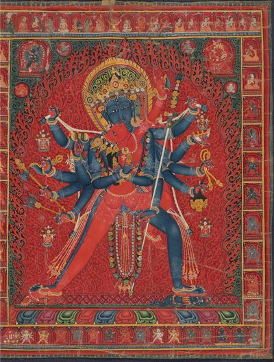 Chakrasamvara und Gefährtin Vajravarahi, 1450-1500 von Unbekannt