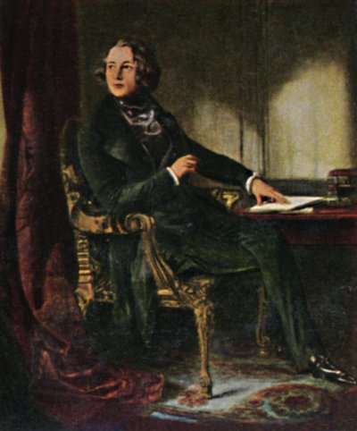 Charles Dickens 1812-1870 - Gemälde von Maclise, 1934 von Unbekannt