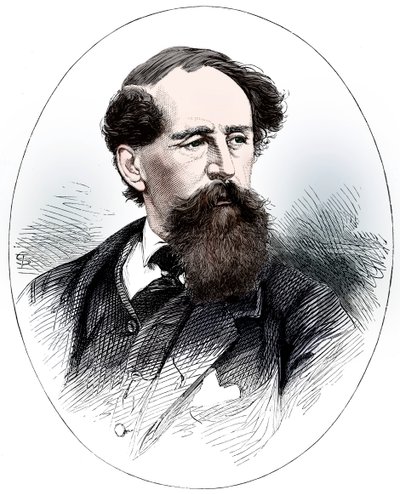 Charles Dickens, englischer Schriftsteller des 19. Jahrhunderts von Unbekannt