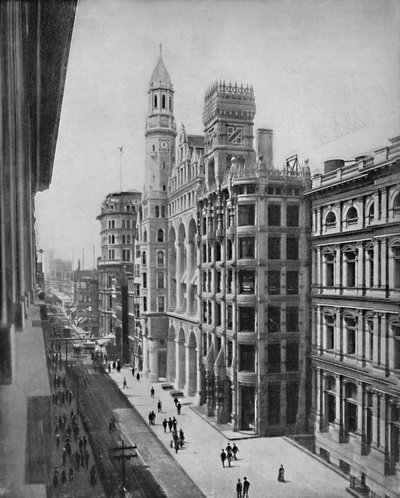 Chestnut Street, Philadelphia, um 1897 von Unbekannt