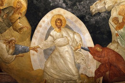 Chora-Kirche-Museum: Auferstehungsfresko, Istanbul, Türkei von Unbekannt