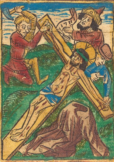 Christus ans Kreuz genagelt von Unbekannt