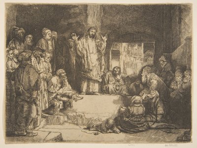 Christus predigt La Petite Tombe Kopie von Unbekannt