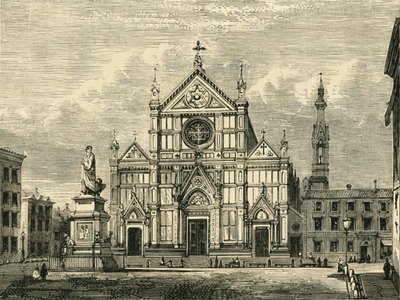 Kirche Santa Croce, Florenz, 1890 von Unbekannt