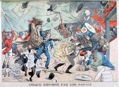 Zirkuszelt weggeweht, Saint Etienne, Frankreich, 1903 von Unbekannt