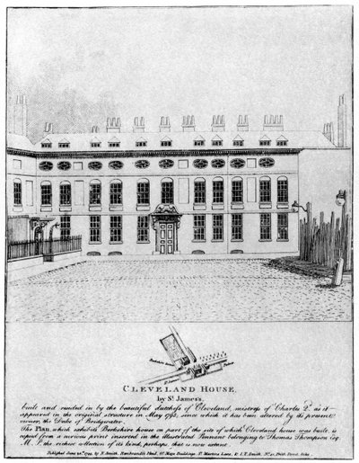 Cleveland House bei St. James, London, 1799 1907 von Unbekannt