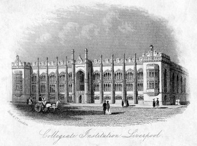 Collegiate Institution, Liverpool, ca. 1870er von Unbekannt
