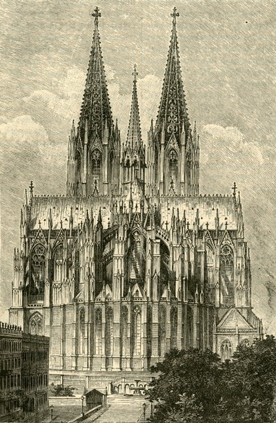 Kölner Dom, von Osten, 1890 von Unbekannt