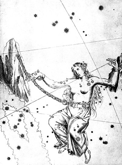 Konstellation von Andromeda, 1723 von Unbekannt