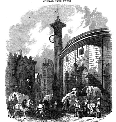 Getreidemarkt, Paris, 1836 von Unbekannt