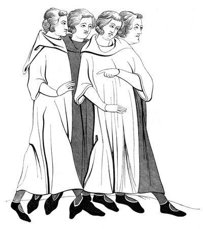 Kostüme des Bürgertums, 13. Jahrhundert, 1849 von Unbekannt