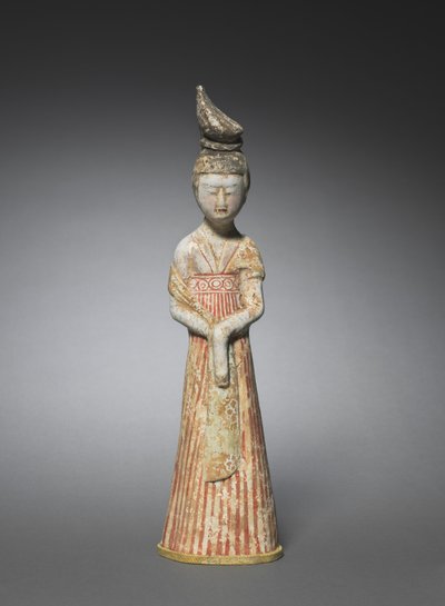 Hofdame mit hohem Chignon, ca. 700-750 von Unbekannt
