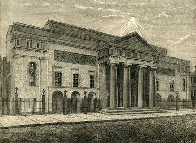 Covent Garden Theatre: Frontansicht von Unbekannt