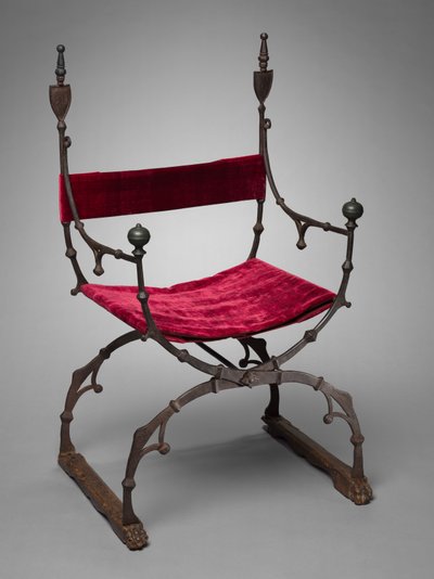 Curule-Klappstuhl, um 1450-1500 von Unbekannt