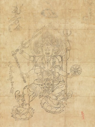 Daiitoku Myoo, 12. Jahrhundert von Unbekannt