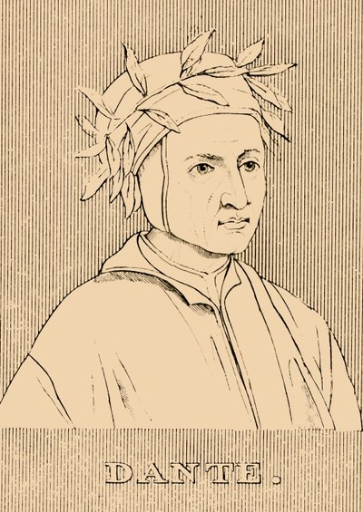 Dante, um 1265-1321, 1830 von Unbekannt