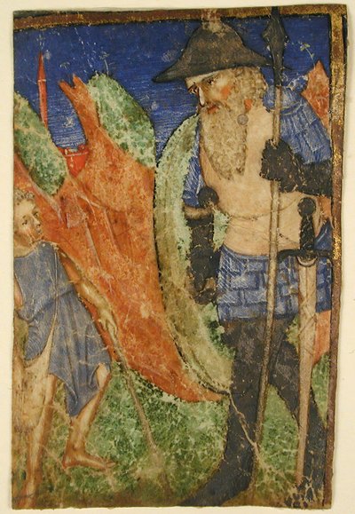 David und Goliath, Französisch, ca. 1400 von Unbekannt