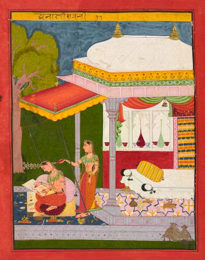 Dhanasri Ragini, ca. 1680 von Unbekannt