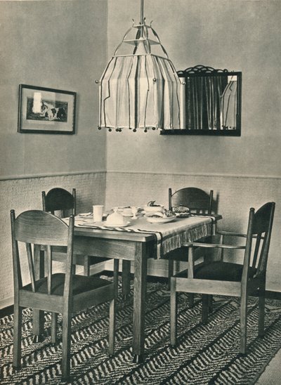 Esstisch und Stühle entworfen von Willem Penaat, 1928 von Unbekannt