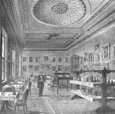 Speisesaal des Garrick Clubs, 1897 von Unbekannt
