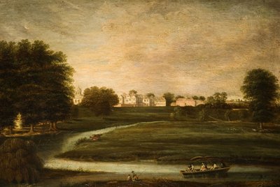 Fernansicht von Birdingbury Hall, Warwickshire, 1800 von Unbekannt