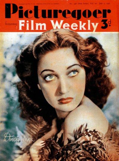 Dorothy Lamour, amerikanische Schauspielerin von Unbekannt