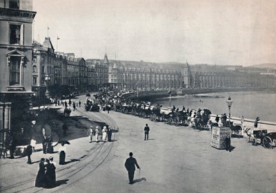 Douglas - Gesamtansicht der Promenade, 1895 von Unbekannt