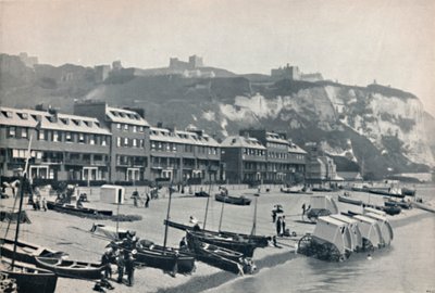 Dover - Die Parade, mit Dover Castle, 1895 von Unbekannt