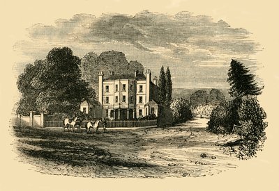 Dr. Glennies Akademie, Dulwich Grove, 1820, um 1878 von Unbekannt