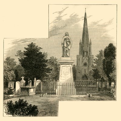 Dr. Watts Denkmal, Abney Park Cemetery, um 1876 von Unbekannt