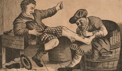 Druide und Highlander, 1812-1817 von Unbekannt