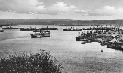 Durban-Hafen vom Bluff, Südafrika von Unbekannt