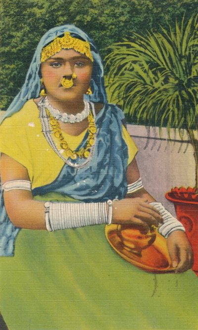 Ostindisches Mädchen, Trinidad, B.W.I., um 1952 von Unbekannt