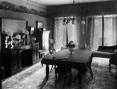Edwardianisches Esszimmer, 1909 von Unbekannt
