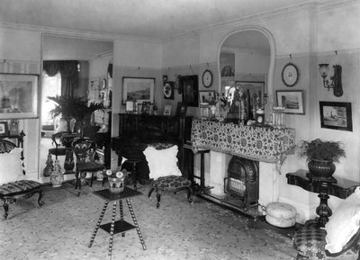 Edwardianisches Wohnzimmer, 1909 von Unbekannt