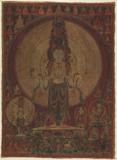 Elfköpfiger, tausendarmiger Bodhisattva des Mitgefühls Avalokiteshvara von Unbekannt